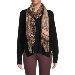 LA FIORENTINA Mix Print Wool Scarf